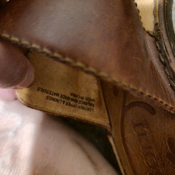 Brown Leather Women's Heeled Sandals - Picture 3 of 5